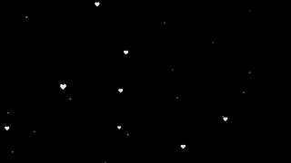 Black Screen White Particle template | White soft particle effect | Heart particle effect |