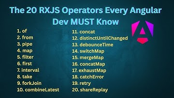RxJS voor Angular-interviews: 20 operators die je MOET beheersen #rxjs #angular