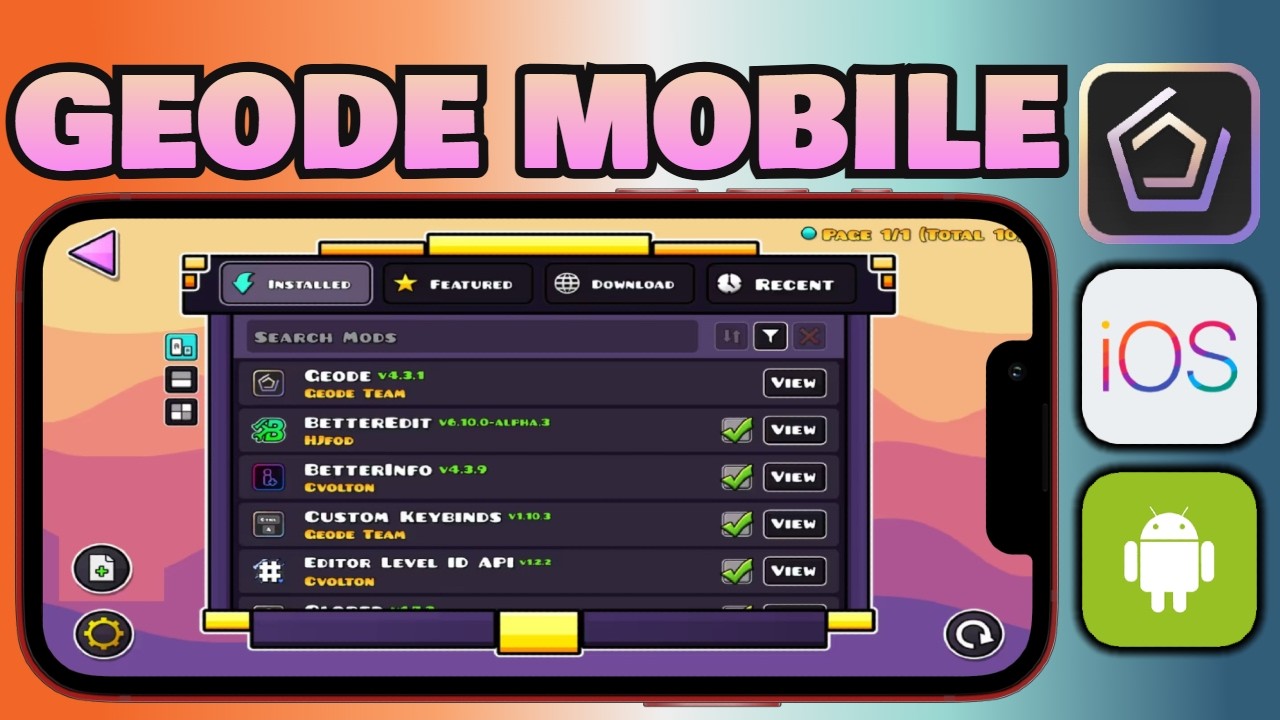 Geode iOS Download -- How To Get Geode on iOS, iPhone, Android MOD ...