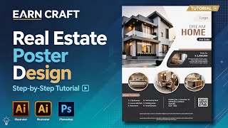 Real estate poster in adobe illustrator how to design post in Photoshop and illustrator 