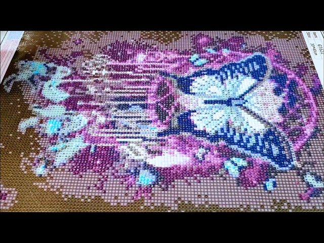 Diamond Art Butterfly Dream Catcher Design (Day 2) 