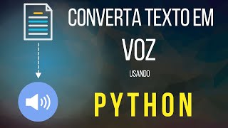 Texto to Speech - Faça um Script em Python para transformar áudio em Voz