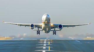 SPECTACULAR Head-On CLOSE-UP Plane Spotting at Belgrade Airport - Rush Hour | A330 B737 MAX A321… |