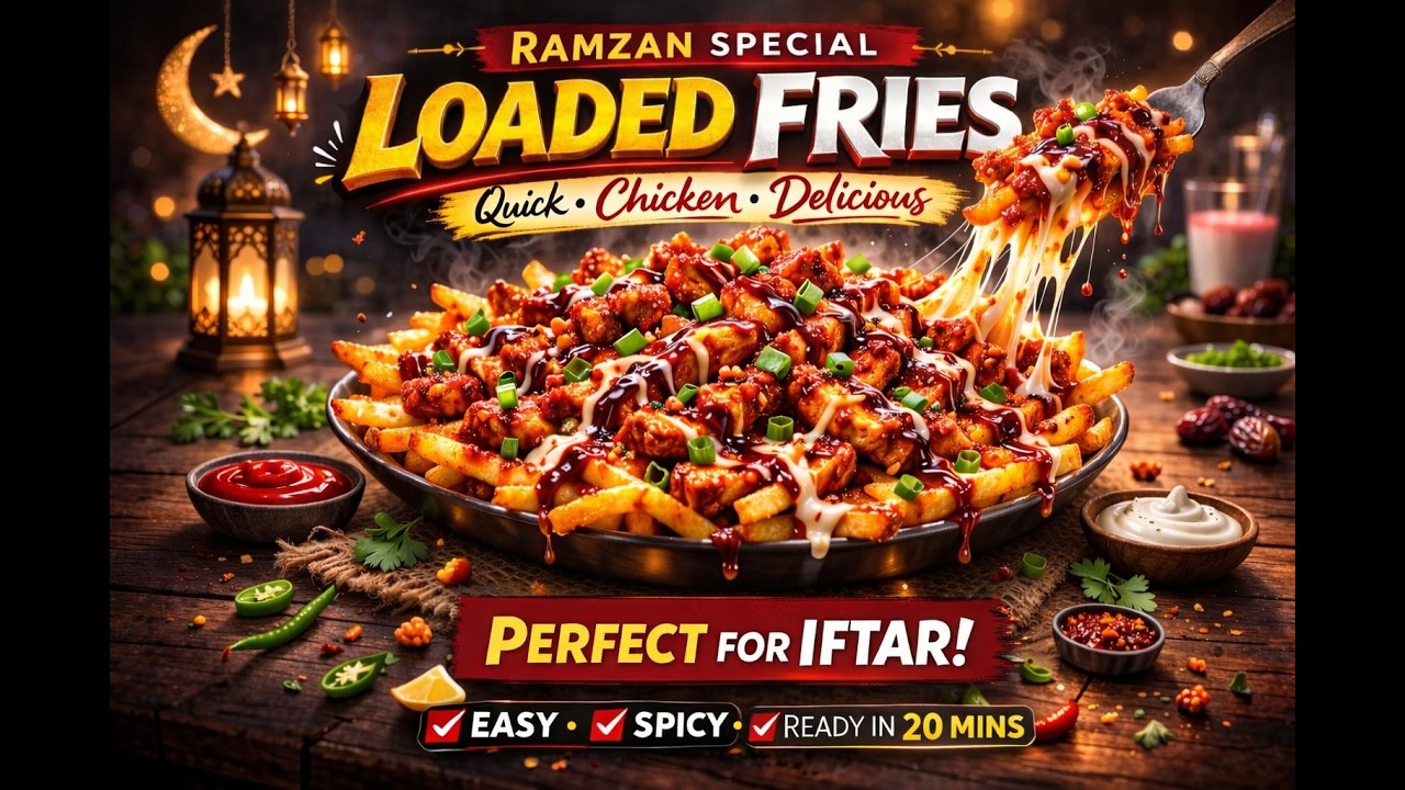 Ramadan Special Loaded Fries Recipe | Easy & Quick Iftar Snack in 20 Minutes | Ramzan 2026