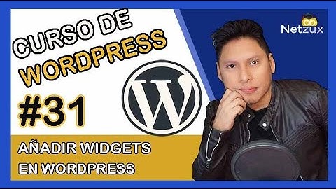 🥇 Tutorial de Widgets de WordPress ✅ Agregar y Personalizado 【VIDEO 31】