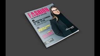 How to create a magazine cover design in photoshop cc 2018 |Magazine cover design tutorial screenshot 2