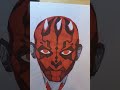 Maul preview time lapse. Dropping soon.  #art #starwars #darth #cool #markerart #sithmas