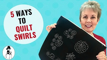 5 Ways to Quilt Swirls (FREE PRACTICE SHEET)