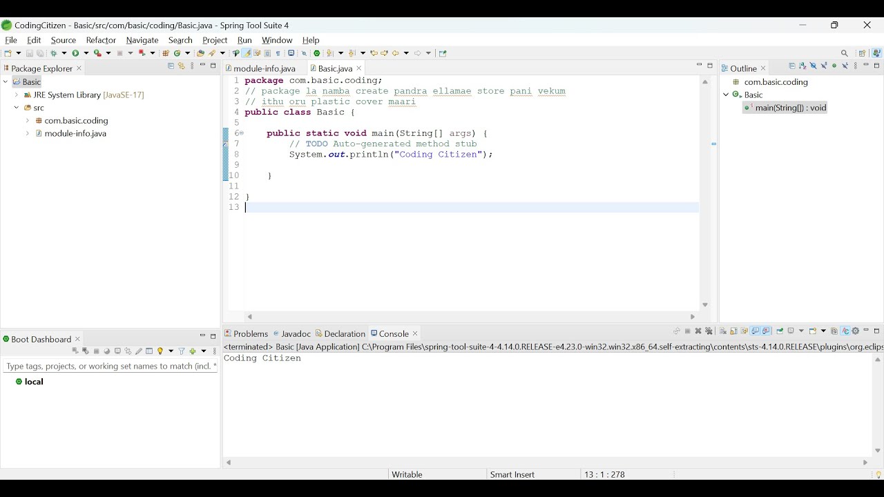 Basic Intro about Java in Tamil S:01 Ep:01 - YouTube
