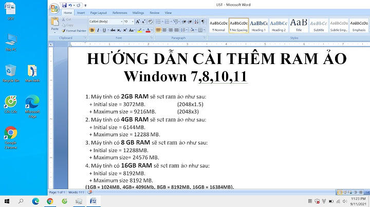 Máy tính ram 4gb nên đặt ram ảo bao nhiêu năm 2024