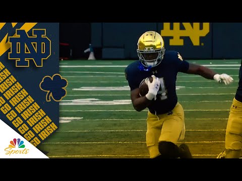 Jeremiyah Love breaks off long touchdown run for Notre Dame vs. Syracuse | NBC Sports