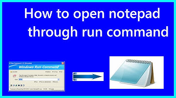 HOW TO OPEN NOTEPAD THROUGH RUN COMMAND.