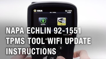 NAPA Echlin 92-1551 TPMS Tool WiFi Update Instructions Video