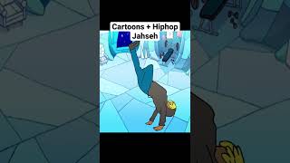 Cartoons into Hiphop, Jahseh #hiphop #shortsfeed #2danimation #jahsehonfroy #shorts