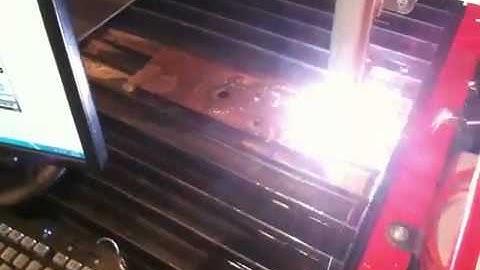 Precision Plasma first cuts on new table