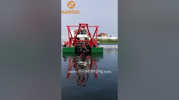 Cutter suction dredger is undergoing its final test