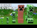 CREEPER Experiment in Minecraft ! TNT CREEPER !