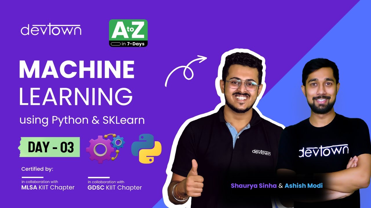 [LIVE] DAY 03 - Machine Learning using Python & SKLearn | COMPLETE in 7 ...