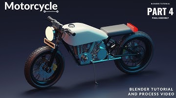 Motorcycle (thunderbird) | Part 4 | Blender 2.82 New Tutorials | process and modelling video
