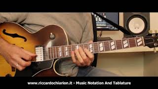 Jazz Guitar Etude #11 - Wave - Easy Improvisation