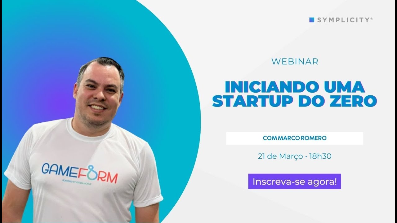 Webinar Symplicity – Iniciando uma Startup do Zero (com Marco Romero) Ver Vídeo: Webinar Symplicity – Iniciando uma Startup do Zero (com Marco Romero)