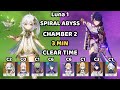 Spiral Abyss 6.0b | my C3 Raiden BARELY clears chamber 2 | Genshin Impact