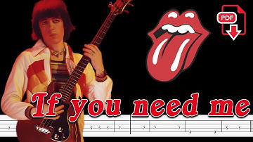 The Rolling Stones - If You Need Me (🔴Bass Tabs | Notation) @ChamisBass #chamisbass #basstabs