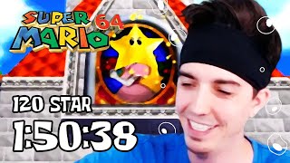 Super Mario 64 120 Star Speedrun in 1:50:38