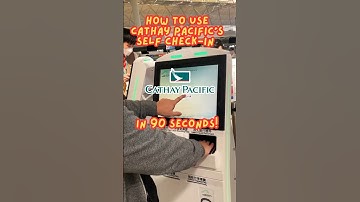 ✈️ How to Use Cathay Pacific’s Self Check-In in 90 Seconds! #Shorts #CathayPacific