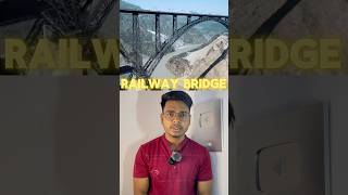 India’s Chuab Railway Bridge – বিশ্বের সবচেয়ে উঁচু রেলওয়ে ব্রিজ! 🚆🇮🇳 #shorts #facts