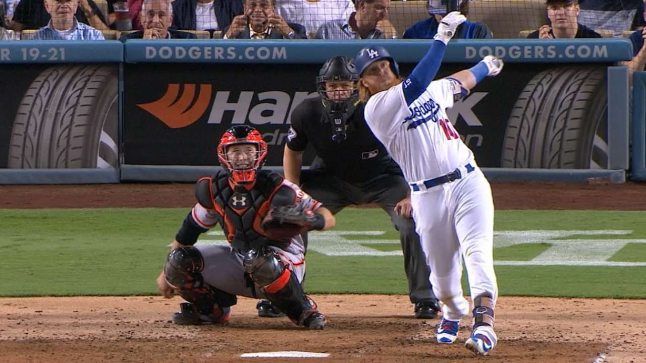 8/24/16 Turner, Hill lead Dodgers to 10 victory YouTube