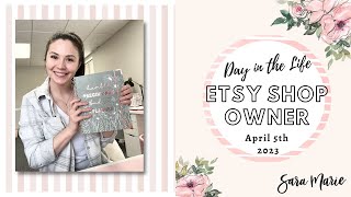 Releasing My Own Planner! | Day in the Life of an Etsy Sticker Shop | Sara Marie Stickers |