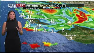 Tracking a warming trend Monday, sundowner winds overnight