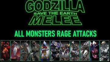 Godzilla: Save the Earth - Melee V1.5 - All Monsters Rage Attacks