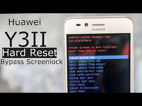 Huawei Y3II Hard Reset / Factory Reset 