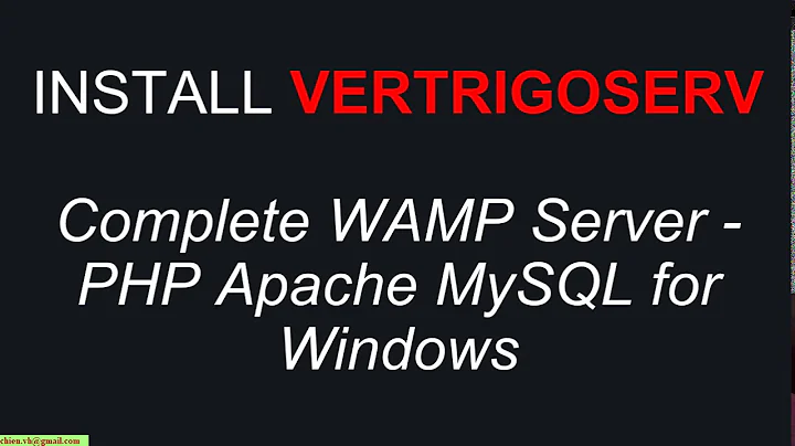 Install VertrigoServ WAMP on Windows to Work with PHP