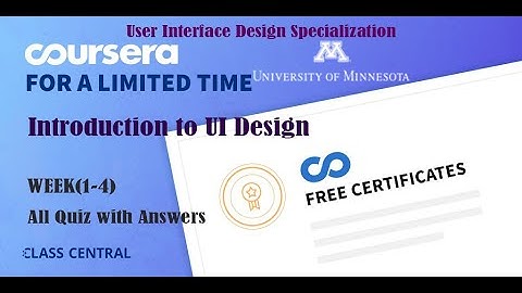 Introduction to UI Design, week (1-4) All Quiz Answers with Assignments.