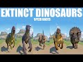 Extinct dinosaur speed races in planet zoo included iguanodon olorotitan ouranosaurus etc