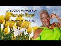 The funeral service of the late pamela kerr