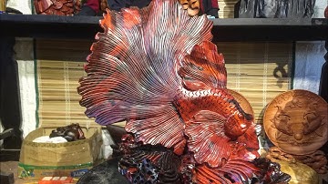 Trắc đỏ đen đục tượng cá xiêm - hàng mới còn nóng hổi