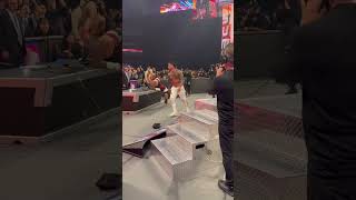 Jey Uso Gives Brutal Frog Splash Solo Sikoa On The Announce Table At WWE Summer Slam 2023