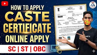 How To Apply Caste Certificate Online 2026 | SC ST OBC Certificate Apply Full Process