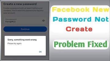 Facebook New Password Not Create | Help & Support | #technology  @seeknaukari