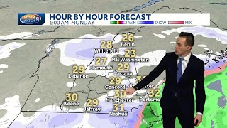 Watch: Light snow winds down overnight