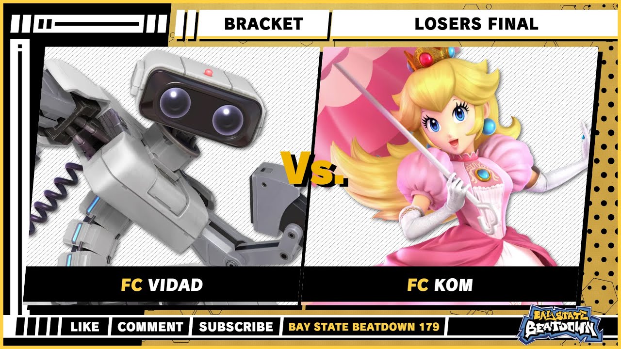Bay State Beatdown 179 - Финал проигравших - Видад (R.O.B) против KOM (Peach) - SSBU Singles