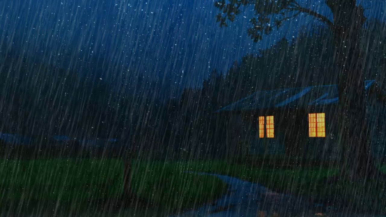 ASMR Rain at Night 🌙 Instantly Relax and Drift Away 💤