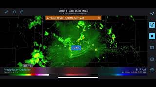 9 hour Loop of Meso Low over Amarillo Texas