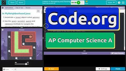 Code.org Lesson 4.4 Part D Navigating and Painting | Answer Tutorial | Unit 2 Computer Science A