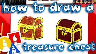 how to draw a treasure chest parallel lines