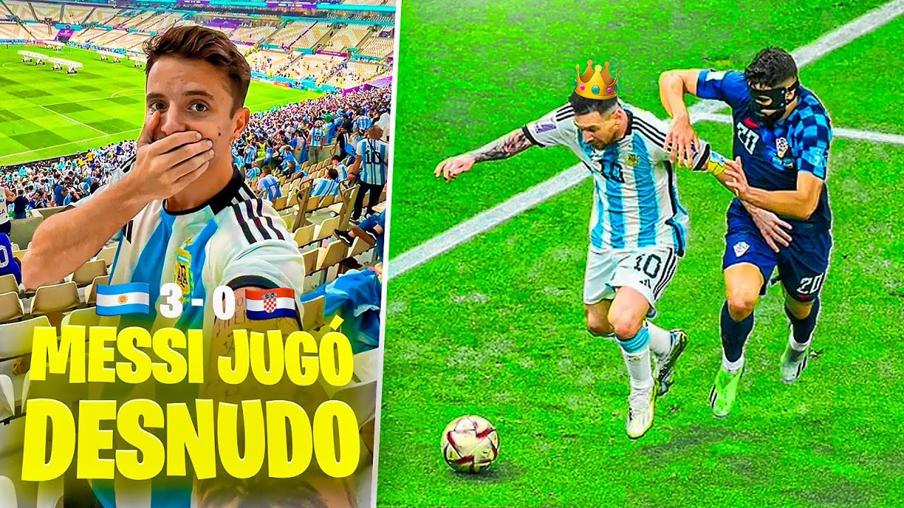 YO VI A MESSI METER A ARGENTINA EN LA FINAL DEL MUNDIAL *Reaccion en el estadio*